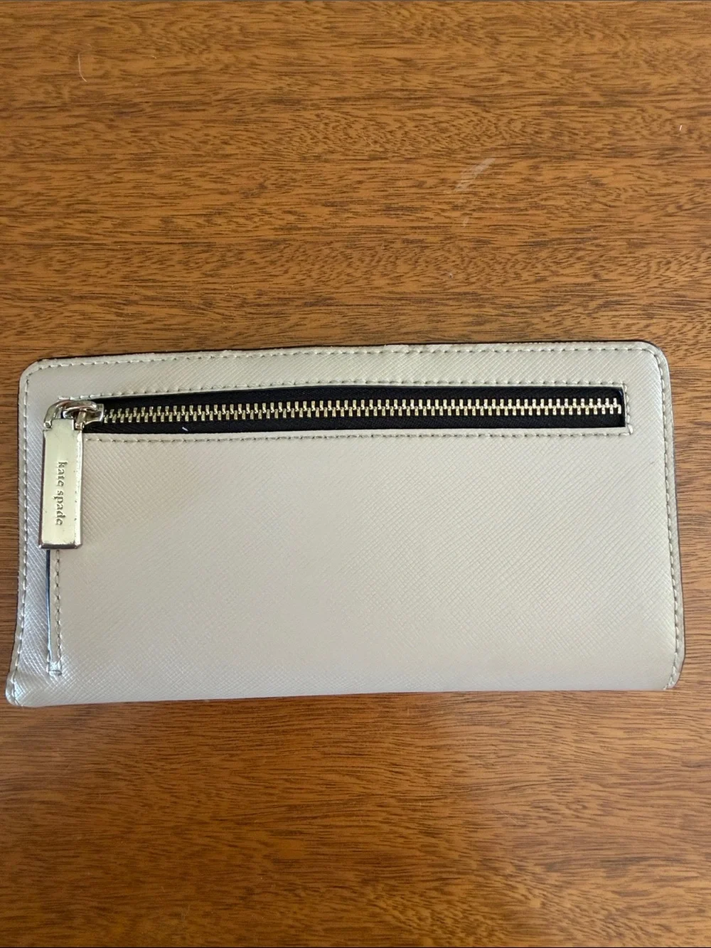 kate spade Black and Cream Colorblock Continental Wallet